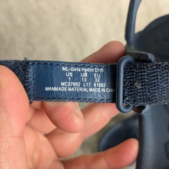 MERRELL Kid Sandals Size 1 Navy Blue  And Pink Color Perfect For Summer - Picture 8 of 8